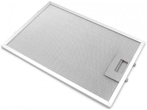 RECAMBIOS DREYMA Filtre métallique pour hotte aspirante de cuisine 31 x 25 x 8 mm Pièce de rechange originale compatible avec Bosch Balay CO 353110 Grille en aluminium lavable anti-graisse Montage