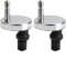Cerniere per sedile WC resistenti e stabili, fissaggi superiori, resistenti, chiusura rallentata (confezione da 2)