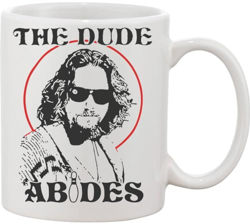 Functon+ The Dude Abides Keramikbecher, Weiß