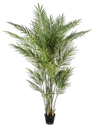 aplanta Künstliche Goldfruchtpalme - Eva | 170 cm, für drinnen, Kunstbaum, wie echt, Allergiker geeignet, pflanzliche Dekoration Praxis, Office & Wohnzimmer