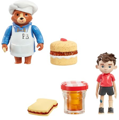 Rainbow Designs Paddington Kitchen Adventures Playset | Chef Paddington, Jonathan, marmalade jar, cake & sandwich, imaginative role play
