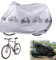 Forhandy Forhandy Fahrradabdeckung Wasserdicht, 200x110cm Fahrradgarage Fahrrad Schutzhülle Verdickte Version Fahrradplane, Fahrrad Abdeckplane Abdeckung for Mountain Bike/E-bike/Road Bike (Grau)