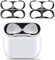 Baiyx Staubschutz Kompatibel mit AirPods 4（2024） Hülle, Staubdichter Metallic-Aufkleber, Ultraschlanke Folie, Luxuriös Aussehendes Beenden, Schutz vor Eisen und Metallspänen (2 Set) (Black+Black)