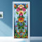 arricraft 2 pz Adesivo per Porta Autoadesivo, 31.5X78.7 stile vetro colorato Adesivi Murali per Porte In Vetro Colorato con Fiori Carta Da Parati In PVC Decorazione per Camere Da Letto Soggiorno