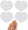 4 Stück Polymer-Tonformen, Silikon-Tonausstecher, Ohrringe-Dekoration, lufttrocknend, 3D-geprägtes Blumen-Schmetterling, transparente Form, handgefertigt, DIY für Nagel-Ohrringe, Kunst-Ohrring