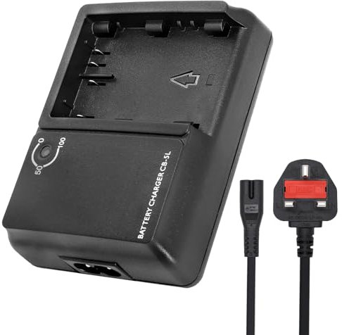 CB-5L BP-511 BP-511a camera Battery Charger Compatible with Canon Rebel: DS6041 Eos 1d 10 d 30d d30 20d 40 50 50d Eos5d Eos20d Powershot g3 g5 g6 Pro 1 BG E2N &More, with Power Supply Cord.