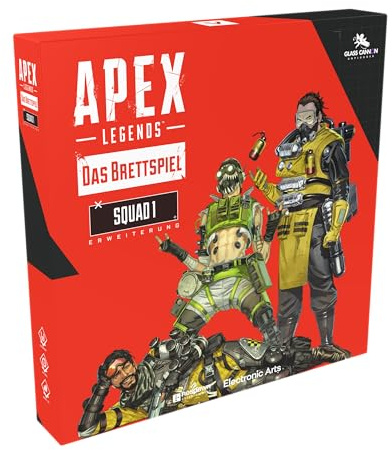 Apex Legends: Das Brettspiel – Squad 1 Erweiterung – 6 Neue Legenden mit Miniaturen, Karten & Spezialeffekten – Zubehör zum Grundspiel – Deutsch – ELZNIR GAMES