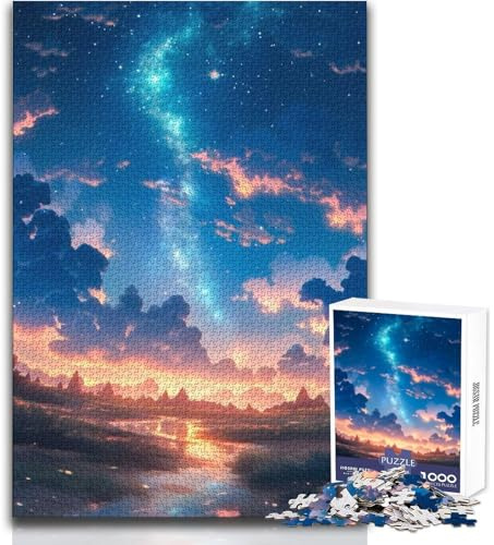 Twilight Melodies 1000-Teile-Puzzle für Erwachsene–Interaktives Lernspiel–Tolle Geschenkidee–Größe:38x26cm