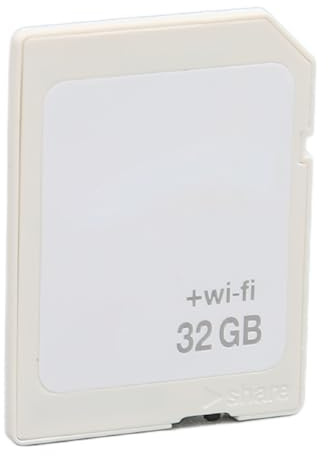 Cryfokt WiFi-Speicherkarte, Drahtlose Hochgeschwindigkeits-SDHC-Flash-Speicherkarte der Klasse 10, mit Energiesparschalter und Gleichzeitigem Download von Bis zu 5 Geräten, für Kamera, (32GB)