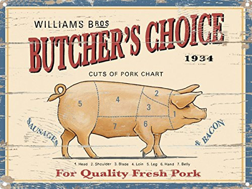 Grindstore Blechschild Butcher's Choice 30 x 40 cm