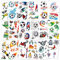 Konsait calcio bambini Tatuaggi Temporanei, Tatuaggi Finti Adesivi Giocattoli Gadget per Bambini Ragazzi Festa Compleanno Regalo Impermeabile Tatuaggio Temporaneo, 18 Fogli