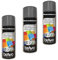 Lot de 3 bombes de peinture gris argenté - Aérosol NESPOLI 400ml - MadeInNature (3, 180021)