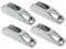 Shiwaki 4X Universal Edelstahl Schotklemme Cam Cleat für 1-10mm Seil, Leichter Einbau und Abbau