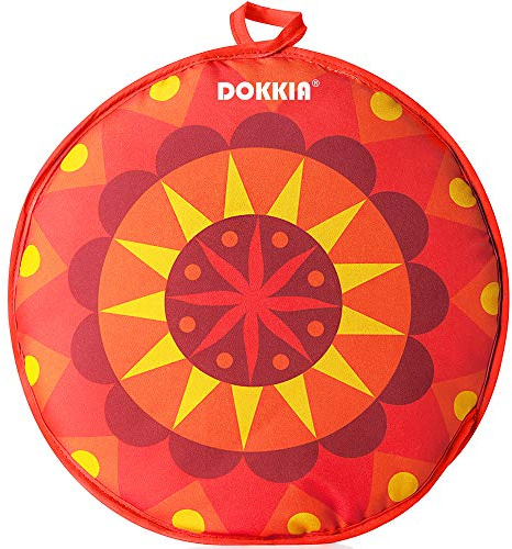 DOKKIA Tortilla Warmer Taco 12 Inch Insulated Cloth Pouch - Microwavable Use Fabric Bag Servers to Keep Food Warm (12 Inch, Sunburst Sunflower Burrito Taco Tuesday Party)