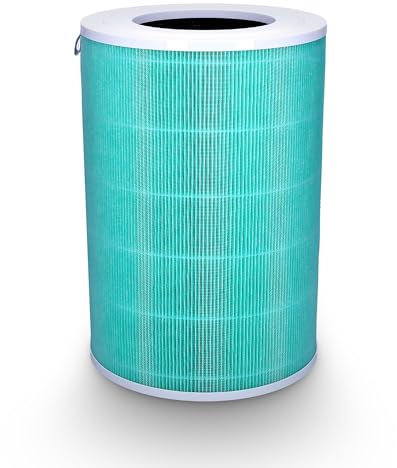 Wessper Filtro Hepa Compatibile Con Il Depuratore D'aria Xiaomi, Filtro Di Ricambio Di Alta Qualità | Filtro A Carbone Attivo Con Formula Anti Formaldeide Per Xiaomi Mi/2/2S/2H/3/3H/PRO/MAX | Verde