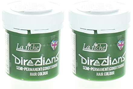 La Riche Directions semipermanente Haarfarbe Tönung 2er-Packung -Leuchtendes Grün