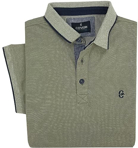 Coveri Polo Uomo Manica Corta Puro Cotone Oxford 3 Bottoni M L XL XXL XXXL