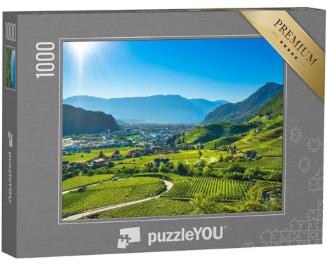 puzzleYOU: Puzzle 1000 Teile „Weinberge von Santa Maddalena, Südtirol, Italien“ – aus der Puzzle-Kollektion Südtirol