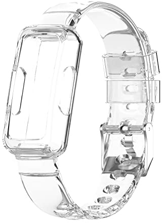 Chofit Armbänder kompatibel mit Fitbit Luxe/Ace 3/Ace 2/Inspire 2/Inspire HR/Inspire Armband, TPU-Kunststoff, transparent, Kristall, Ersatzarmband