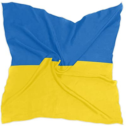 Ukraine Flagge Quadratischer Schal Damen Schals Mode Leicht Kopftuch Halstuch Halstuch Kuchenhalstuch, mehrfarbig