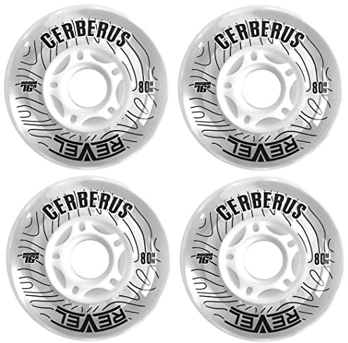 Alkali Revel Inline-Hockey-Roller, transparent, weich, 76 A, 80 mm