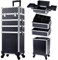 Trolley Make Up 4 in 1 Estetista Valigia Porta Trucchi Valigetta Uhgie, Nero