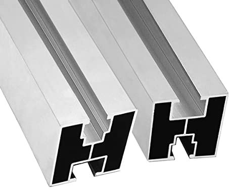 ALU Solarprofil 1200 mm 40x40 BV Nut 8 & Nut 10 Solarschiene Montageprofil