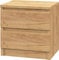 VBChome Nachttisch 40 x 30 x 40 cm Eiche Matt Nachttisch mit Zwei Schubladen für das Schlafzimmer Grifflose Modern