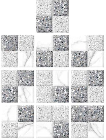 Angoily 10st Kristallfliesenaufkleber Im Nordischen Stil Dekorative Aufkleber Wandverzierung Wasserfeste Aufkleber Wand Dekoration Wandschmuck Keramikfliesen