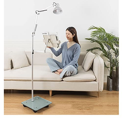 Boden-Bücherständer, Leseständer, Buchständer, Dokumentenhalter, Leseablage, Kochbuch, Kochbuchhalter, Bodenständer, Bücherständer, faltbarer Buchständer, Leseständer-Halter, 360° Drehwinkel (Grö