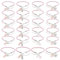 PH PandaHall 24Pcs Bracelets de cancer du sein bracelet en cuir, Bracelet tressé réglable Cordons en cuir de ruban rose pour femmes filles, octobre, Bijoux de cancer du sein de chasse