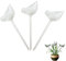 Durdiiy Boules d'Irrigation pour Plantes 3 pièces Arrosage Automatique pour Plantes d'intérieur, La forme des oiseaux, Dispositif D'arrosage Automatique, globes d'arrosage pour plantes (Transparent)