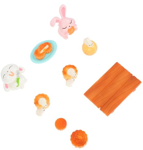 Sosoport 1satz Kreatives Resin Modell Hase Dekoration Für Mondkekse Miniatur Figur Für Wohnzimmer Und Garten Accessoire Für Regale Und Schreibtische Leicht Und Charmant