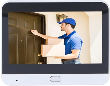 ASHATA 2MP 1080P Digitaler Türspion für die Sicherheit zu Hause, 160-Grad-Türspionkamera mit 4,3-Zoll-Bildschirm, Nachtsicht-Pionierspion, Türklingel-Überwachungskamera, PIR-Bewegung