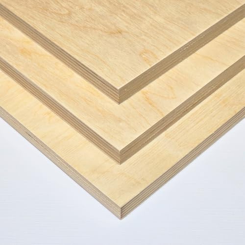 AtHaus® Contreplaqué 15mm - Panneaux multiplis - Feuilles de bois - Panneaux en bois - Contreplaqué bouleau - Découpes au choix: 180x30 cm