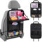 URAQT Car Seat Organizer 1 PCS, Car Back Seat Organizer, 6 Storage Pockets Cars Organizers with Foldable Table Tray and Tablet Holder, for Your SUV, Truck, Cars Storage Bag Travel Accessories Black