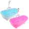 VICASKY 2st Simulationsbadewanne Mini-badewanne Badewanne Seifenhalter Bar-getränkegläser Badewannenförmige Tasse Neuartige Cocktailtasse Joghurtschale Obstschale Plastik Wiederverwendbar