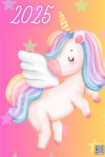 Mein Kalender 2025 - gebundenes Buch - Jahreskalender, Terminkalender, Wochenplaner, Geburtstagsplaner im praktischen Taschenbuchformat von ... Familie oder auch fürs Business | Einhörner