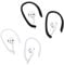 2 Pairs Ear Hooks for AirPods, EarHooks Compatible with AirPods 1, 2, 3, 4, Pro, Pro 2, Anti-Slip Sports Ear Hooks for Running, Jogging, Cycling, Exercise, Silicone Hooks for AirPods, White and Black