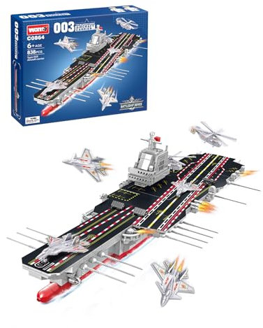 WOMA C0864 Jeu de Construction Porte-Avions (838 pièces)