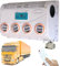 Fablestoryem Generic Aire Acondicionado Eléctrico de 12V/24V CC para Techo de Caravana, Excavadora, Autobús, Furgoneta, Aire Acondicionado, Sistemas de Refrigeración de Vehículos Agrícolas,24V