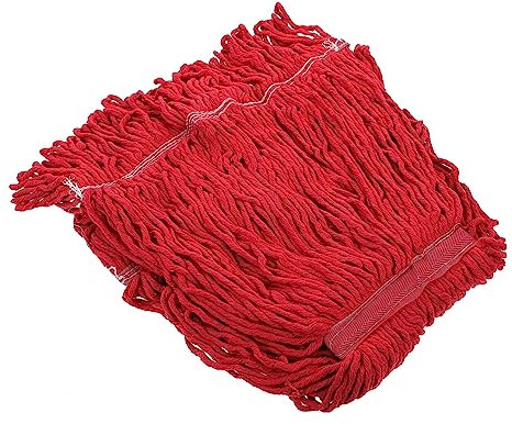 VALICLUD Mop Head Replacement Cloth Mop Replace Head Mop Refills Mop Heads Replacements Brush Wow Wash Pads Microfiber Cleaner Loop-end Mop Head Replacement Red Cotton Yarn