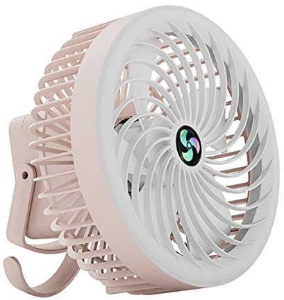 Ventilateur de bureau USB avec réglage LED, ultra silencieux, 3 vitesses, ventilateur de bureau puissant et portable