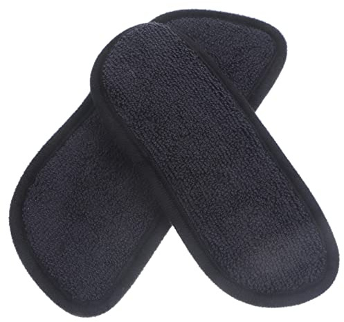 DONFAMDS 2pcs Refrigerator Drip Mats Water Absorbent Drip Tray Pan Protector for Fridge Water Spill Collection Kitchen Accessories Black Rectangular