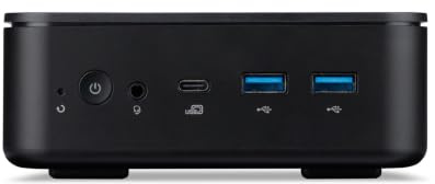 Acer Veriton NUC | N100 | RAM: 16GB | SSD: 2TB | Mini PC | Schwarz | Windows 11 Pro | Office 2024 Pro | Sicherungsstick