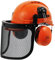 SPARES2GO Chainsaw Safety Helmet with Mesh Visor and Ear Muffs