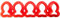 Fish Cracker Cookie Cutter Multi x5
