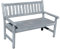Promadino Gartenbank Johanna 2-Sitzer, grau
