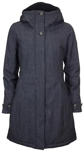 ELKLINE Damen Wintermantel wasserdicht Grace | Winterjacke warm halblang tailliert | 2019055, Farbe:darkdenim, Größe:44