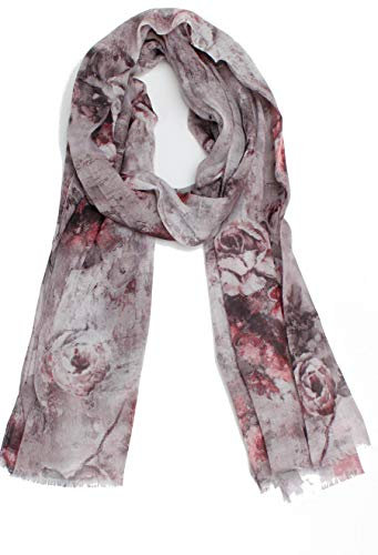 Van Der Rich ® - Foulard en soie (Toute saison) - Femme (Gris)